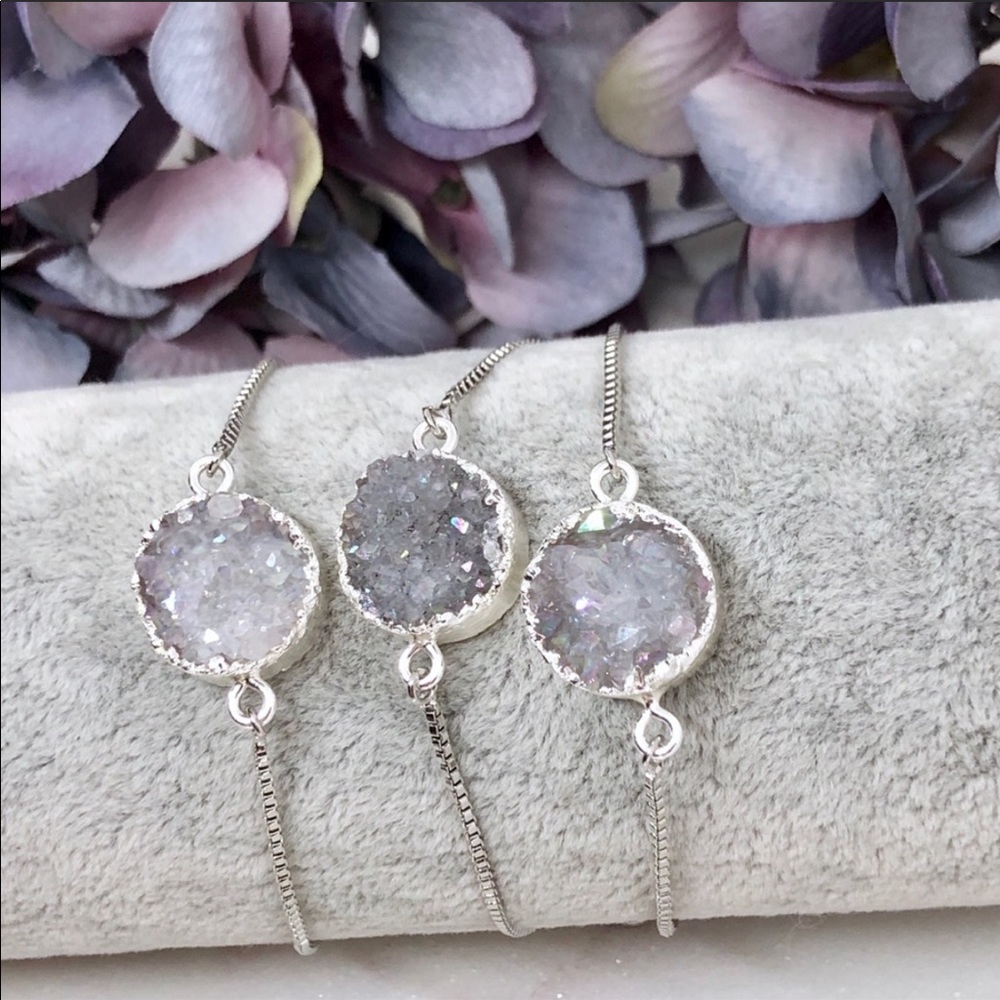 SOLD OUT Handmade Druzy Bolo Bracelet - Picture 5 of 8